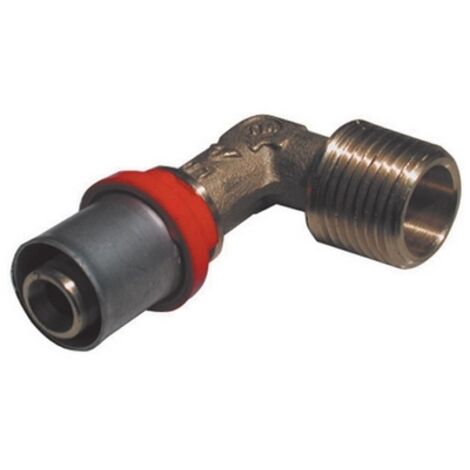 RACCORDO PRESS CURVO MASCHIO  PER MULTISTRATO- 1 x 32- TIEMM- pezzi 1