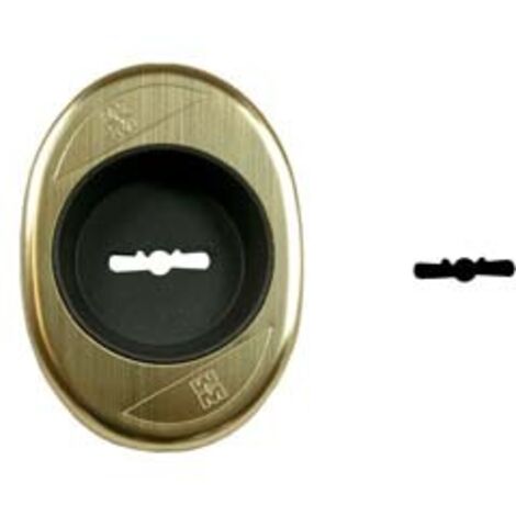 Mostrina Esterna Bronzo Per Serratura - Dimensioni 52x70 Mm, Finitura Ottonata Per Ingresso - Foto 3