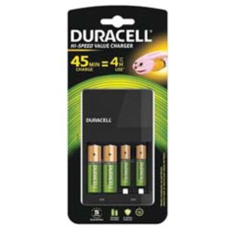 Caricabatterie per pile ricaricabili stilo e ministilo CEF14 Duracell