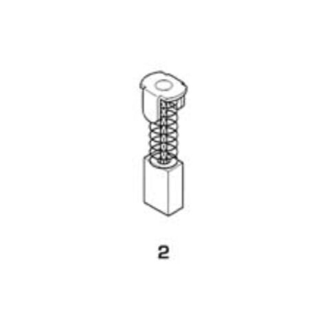 carboncini spazzole ricambio motore elettrico 2 pezzi 6x6x18mm