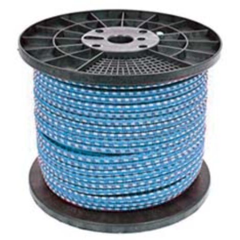 Corda elastica 6 mm Rotolo 100m, BLU