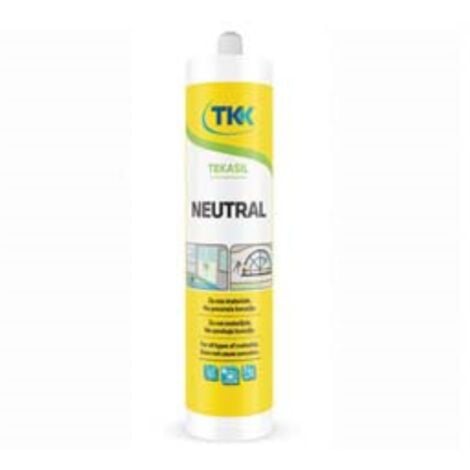 Silicone neutro tekasil neutral - ml.310 bianco perla ral1013 2 pezzi Tkk