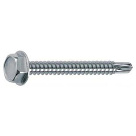 Viti Per Calcestruzzo, 6,0 X 60 Mm, 100 Pezzi, Testa Esagonale In Acciaio Al Carbonio - 3