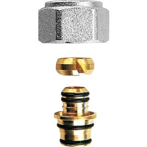 Adattatore Cromato Per Multistrato 1/2 X16 X2,25mm - Per Tubi Idraulici