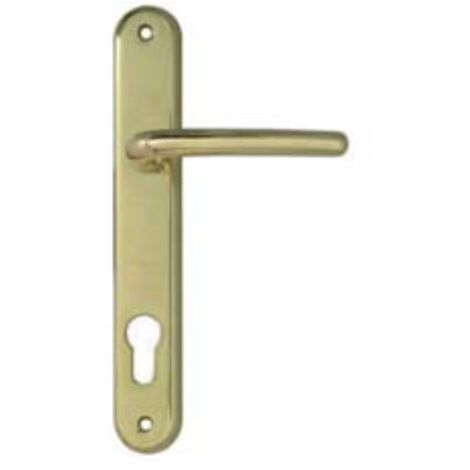 MANIGLIA per porte Con Placca Foro Yale mod. AMALFI Oro Lucido 1 coppia MANIGLIA per porte Con Placca Foro Yale mod. AMALFI Oro Lucido 1 coppia