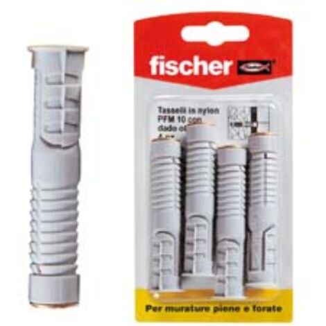 Tassello Fischer Duopower diametro 10 per muri e cartongesso 00537648