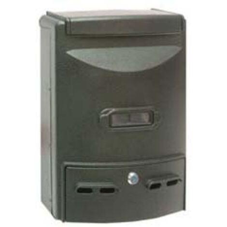 Cassetta Posta Popular Verde - 30x21x6.8 Cm Con Serratura