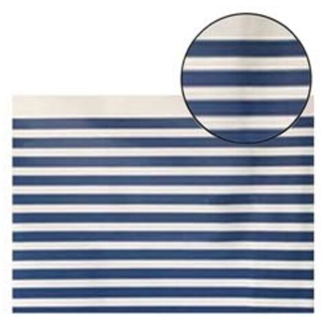 TENDA DOCCIA BIANCA antimuffa altezza 250 cm per bagno, larghezza 2440