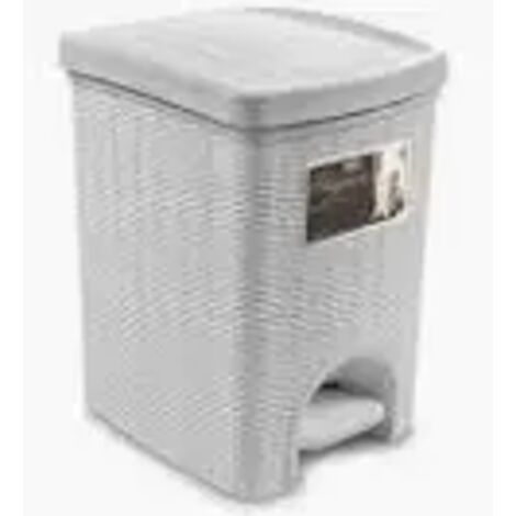 Stefanplast PATTUMIERA con Coperchio Elegance Colore Tortora 10 LT