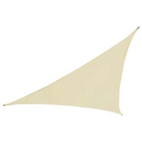 Vela ombreggiante poliestere triangolare beige -mt. 3,6x3,6x3,6 Vette