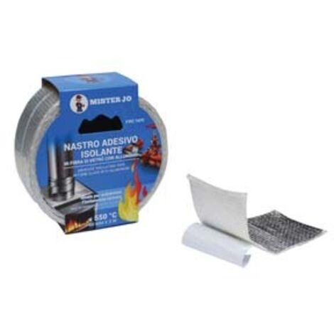 Nastro Adesivo In Alluminio - Alta Temperatura, 40mm X 9m, Nero, Per Isolamento Termico E Riparazioni - Foto 7