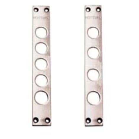 Contropiastre per serrature porte blindate 94240f - interasse mm.28, mm.30x206x3  (94240f028) 1 pezzi Mottura