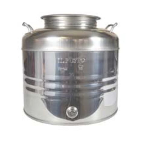 Fusto inox per olio graffato lt.30 - ø mm.310x480h. 1 pezzi Maffei