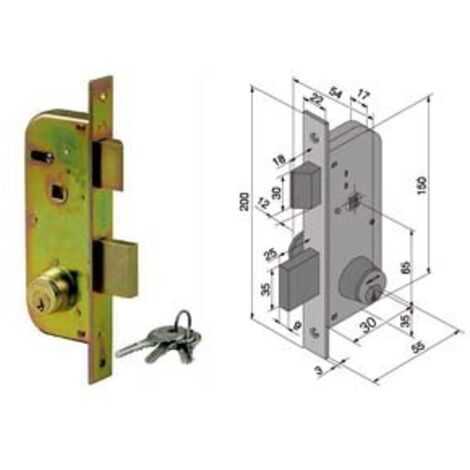 Serratura Da Impennata Welka - 2 Mandate, Scrocco E Catenaccio, Bianco