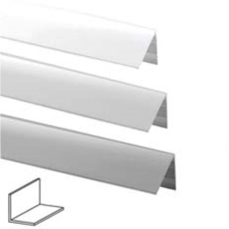 Profilo angoli uguali in alluminio - mm.10x10 mt.2 argento lucido 5 pezzi