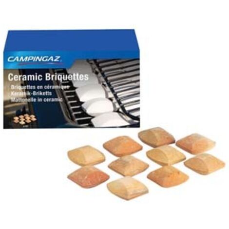Campingaz Mattonelle Ceramica Per Barbecue - 40 Pezzi 5x5cm, Distribuzione Calore Uniforme, Alternative Pietre Lava - Foto 6