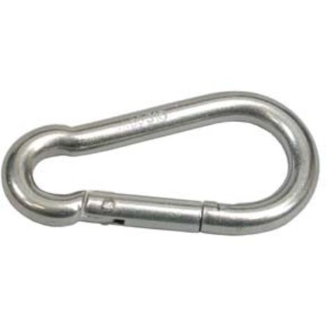 10 Moschettoni In Acciaio Inox 304 M8 - 80mm, Leggeri E Robusti Per Escursioni, Campeggio, Chiavi - 3