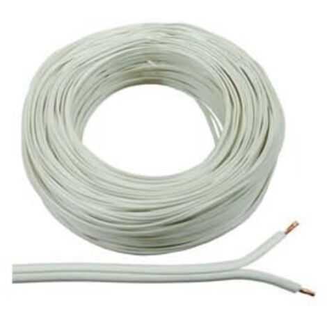 Cavo Piatto Elettrodomestico 2X0.75 Mmq Bianco Roda Cavi A03VVH2-F - Foto 3
