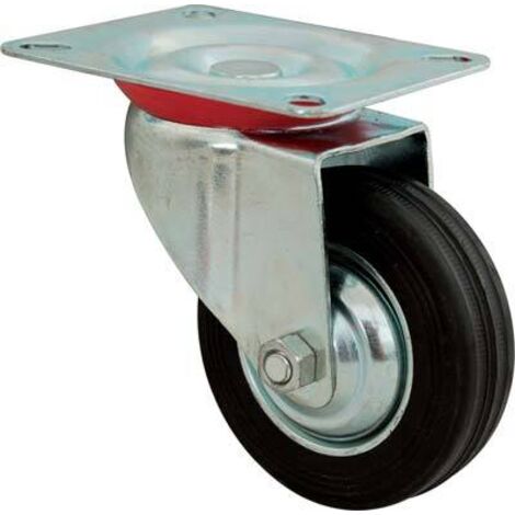 Ruote Girevoli Per Carrelli Ruota Girevole Rigida In Gomma Su Ghisa - Misura 4" X 2", Per Carrelli, Bancali E Attrezzature Ruota Hy-Weld 4040RA1RC - Foto 10