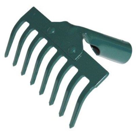 RASTRELLO PLASTICA DA GIARDINO PER PULIZIA FOGLIE CORTILE CM 57 18 DENTI  (21794)