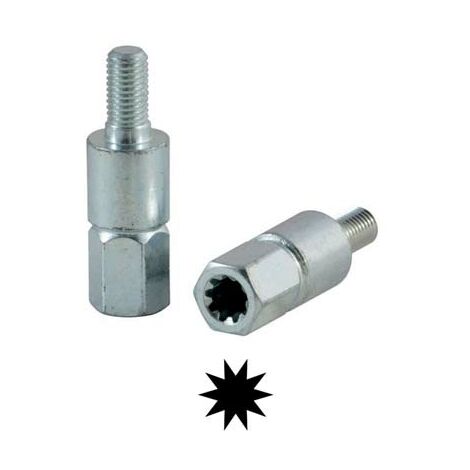 Inserito Coppia Conica Per Decespugliatore - 9 Denti - Filetto Maschio M7x1 - Universale - Foto 4