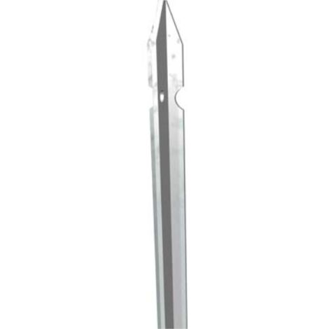 Paletto recinzione zincato sezione mm 35x35x3,5 h.cm 225 (5 pezzi) Ferrobulloni