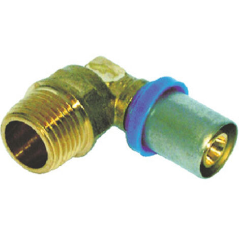 Kit 4 Raccordi A Gomito In Ottone Filetto Maschio G1/4 Per Tubo 6-10mm
