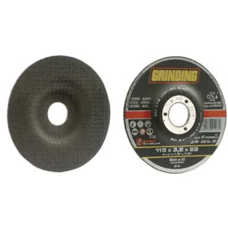 Disco abrasivo taglio ferro depresso grinding mm 115x22,2 h.mm 3,2 (50  pezzi) Grinding