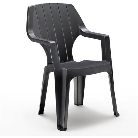 POLTRONA RESINA MODELLOALTA ANTRACITE (1/2)
