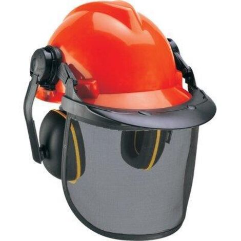 Visiera Parasole Per Casco TOPTIE – Protezione Solare A Rete Alta Visibilità Con Fascia Riflettente – Giallo/Arancione