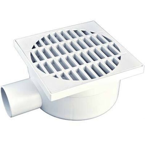 CHIUSINO SIFONATO LATERALE - PLASTICA CM 11,5X11,5 H.CM 7 MM 50- 4 pezzi