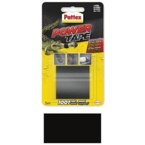 Nastro alta resistenza power tape pattex nero mm 50 ml 5 (3 pezzi) Pattex