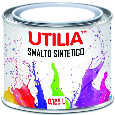 Utilia smalto sintetico ml. 125 verde prato (6 pezzi) - Utilia