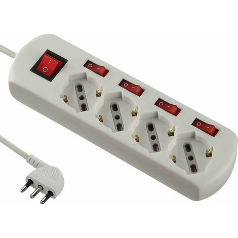 ChiliTec Delphi Pro - Set Di 8 Prese Di Corrente, 2 Interruttori Con Telaio, Installazione Tramite Morsetto A Incastro, Colore: Bianco - Foto 7