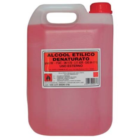 Alcool etilico denaturato 99,9° lt 5 (4 pezzi)