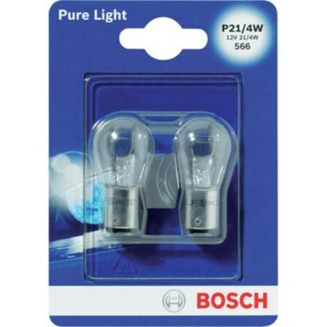 Lampada auto posteriori pure light p21 015 bosch incandescenza volt 12 watt  4 cf=pz 2 (4 confezioni) Bosch