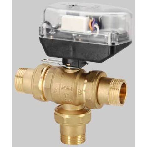 Valvola A Sfera Tre Vie 1" Ottone Cromato - Foto 5