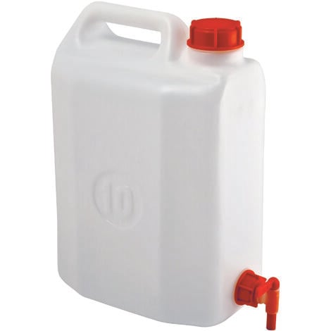 Mobil plastic tanica in plastica per alimenti con rubinetto lt. 10 (cm.  24,6x15,6x37 h) - Mobil Plastic