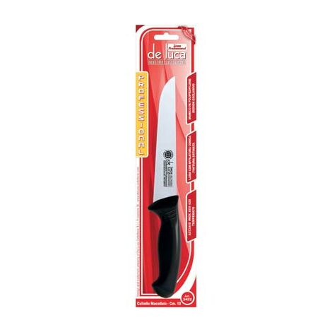 Coltello macellaio professional de luca manico plt/inox cm 18 (2 pezzi) Deluca (1/2)