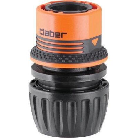 Claber Raccordo Rapido 8590 – Distributore A 2 Vie Per Rubinetto 3/4'', Regolazione Indipendente, Senza Attrezzi, Impermeabile