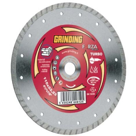 Disco diamantato a corona zigrinata forza mm 115x22,2 h.mm 2,2 Grinding