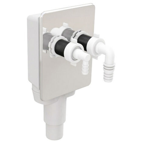 Alcaplast APS6 Dispositivi Sifone Da Incasso Connettore Per Acque Reflue Lavatrice Lavastoviglie Asciugatrice A Pompa Di Calore 1049408120 - Foto 9