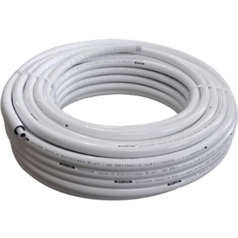 TUBO MULTISTRATO NICOLL FLUXO GAS NUDO 26x3 Mm - 50 Metri Per Installazioni Gas