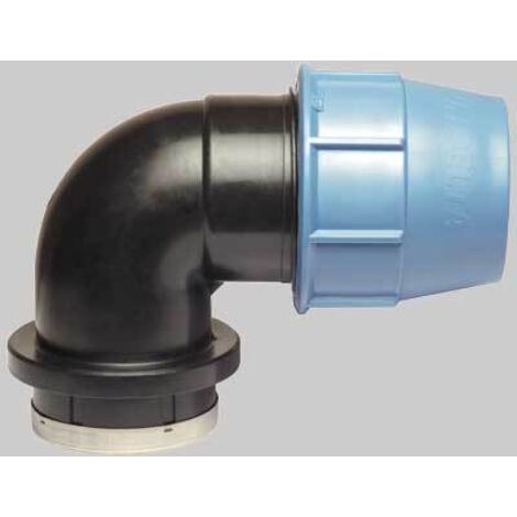 Raccordo A Compressione Per Tubi PE Gomito 90° 40 X 40 Mm - Foto 5