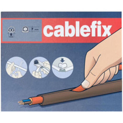CANALINA ADESIVA INOFIX 8X7 MM DA 4 M MARRONE- 1,0 confezione