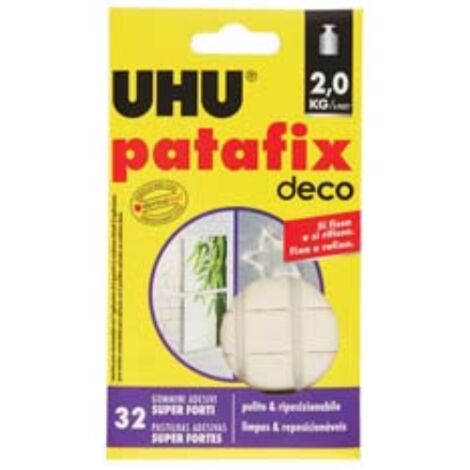 Patafix deco gommini adesivi super forti pz.32 12 blister Uhu