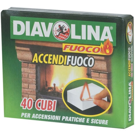 Diavolina Accendifuoco 40pezzi