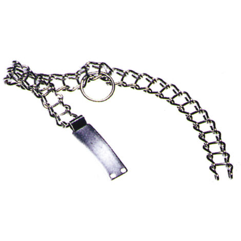Collare Per Cani In Metallo A Doppia Fila - Catena Di Addestramento Per Taglie Medie/Grandi | Cromato E Resistente