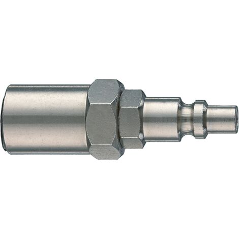 INNESTO RAPIDO PER COMPRESSORI CON PORTAGOMMA  mis.6x14 10.00 pz