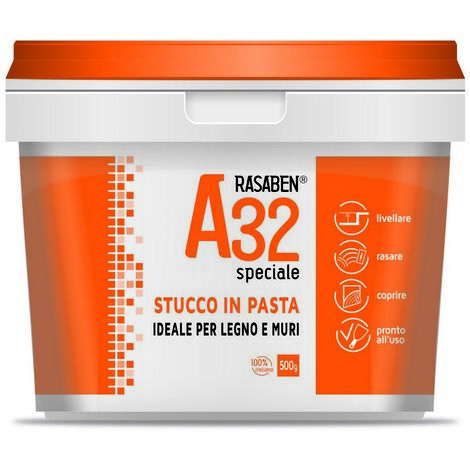 Rasaben stucco in pasta per legno e muri a32 speciale kg. 1 (12 pezzi) -  Rasaben